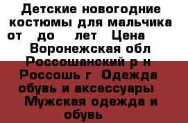 Детские новогодние костюмы для мальчика от 3 до 11 лет › Цена ­ 800 - Воронежская обл., Россошанский р-н, Россошь г. Одежда, обувь и аксессуары » Мужская одежда и обувь   